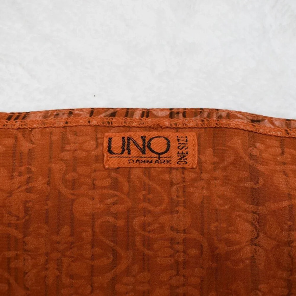 UNO Danmark Floral Blouse Button Down Sz O/S Drawstring Back Boho Cottagecore - Picture 8 of 16